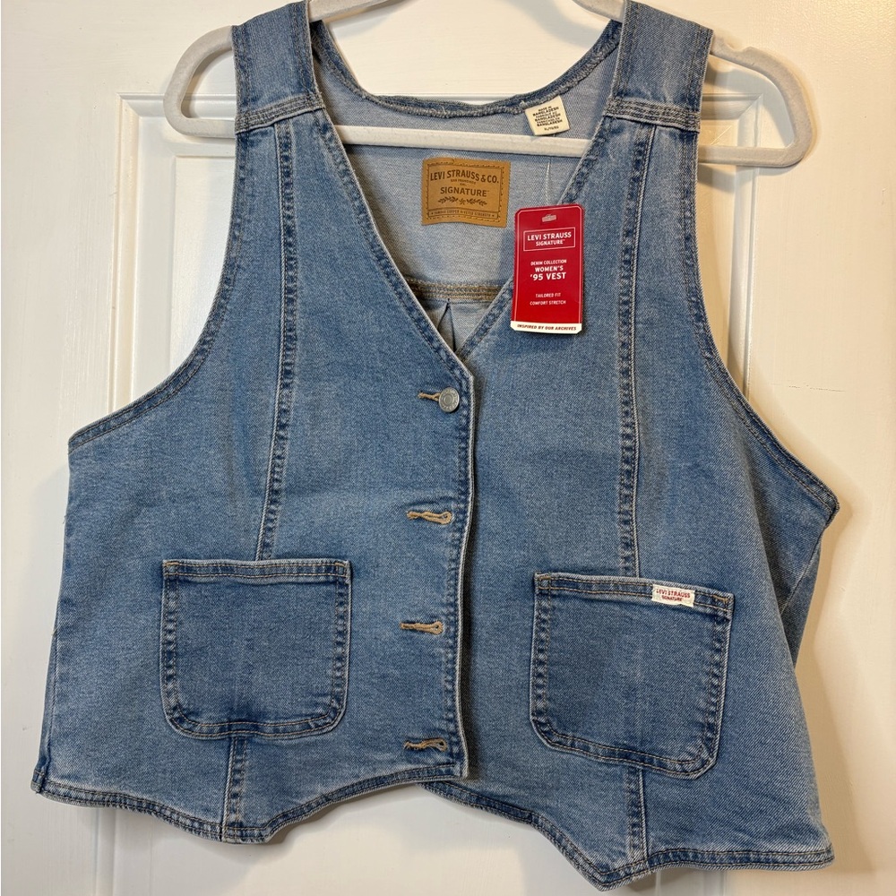 Levi's Classic Blue Denim Vest